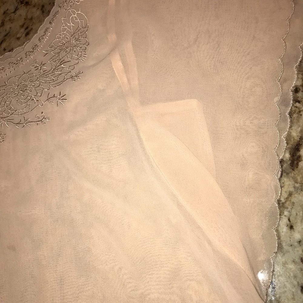 Beautiful blush pink sheer Forever 21 Blouse - Picture 6 of 7